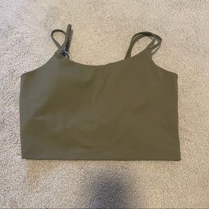 Cropped tank with twist back detail